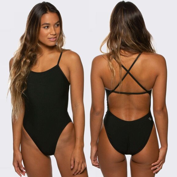 Jolyn Brandon 2 One Piece Swimsuit - Black - Size 36 - Picture 1 of 7